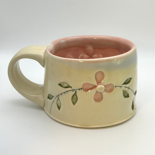 Kerry Steinberg Pink Flowers Mug