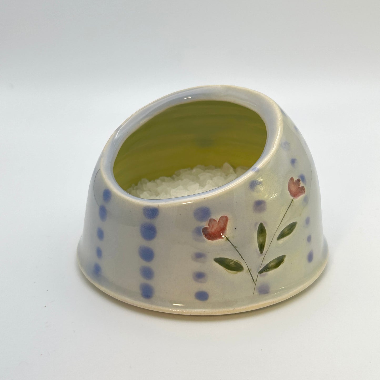 Kerry Steinberg Dots and Flowers Salt Cellar