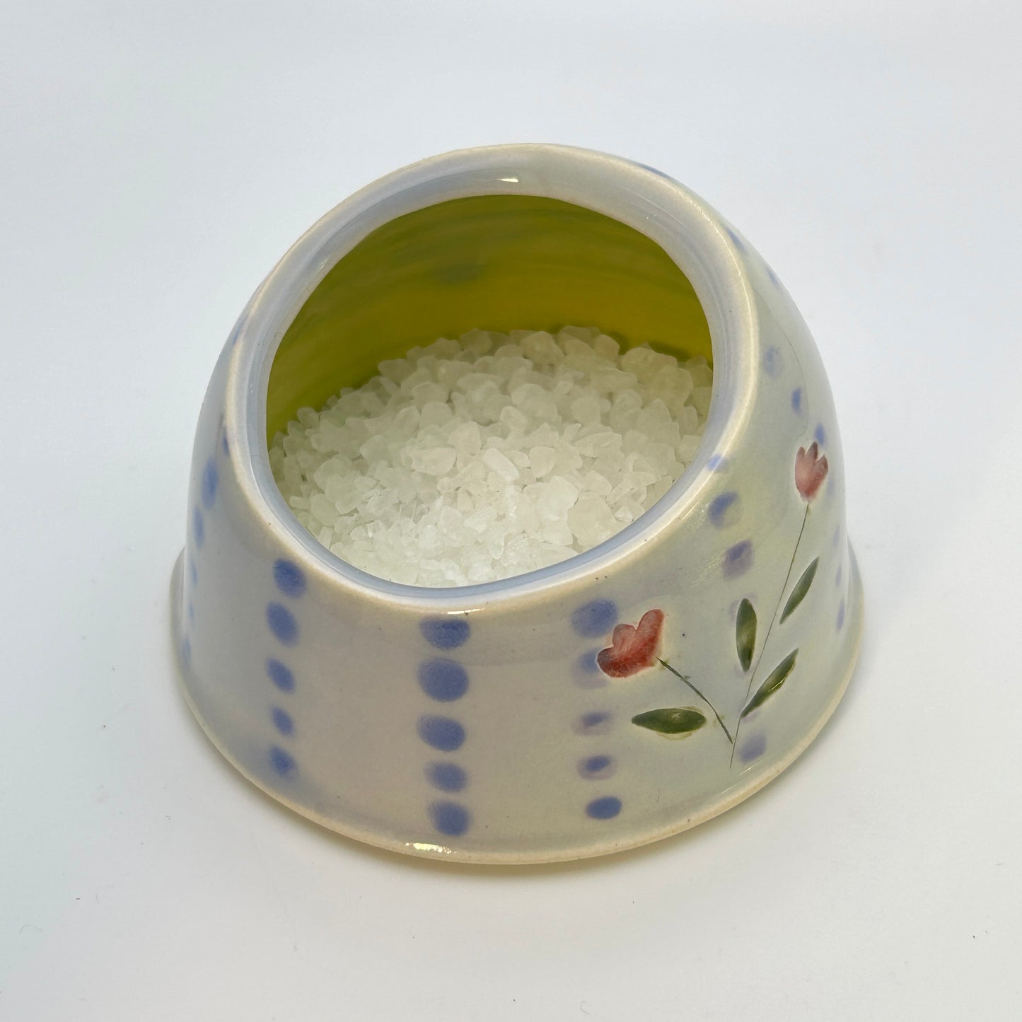 Kerry Steinberg Dots and Flowers Salt Cellar