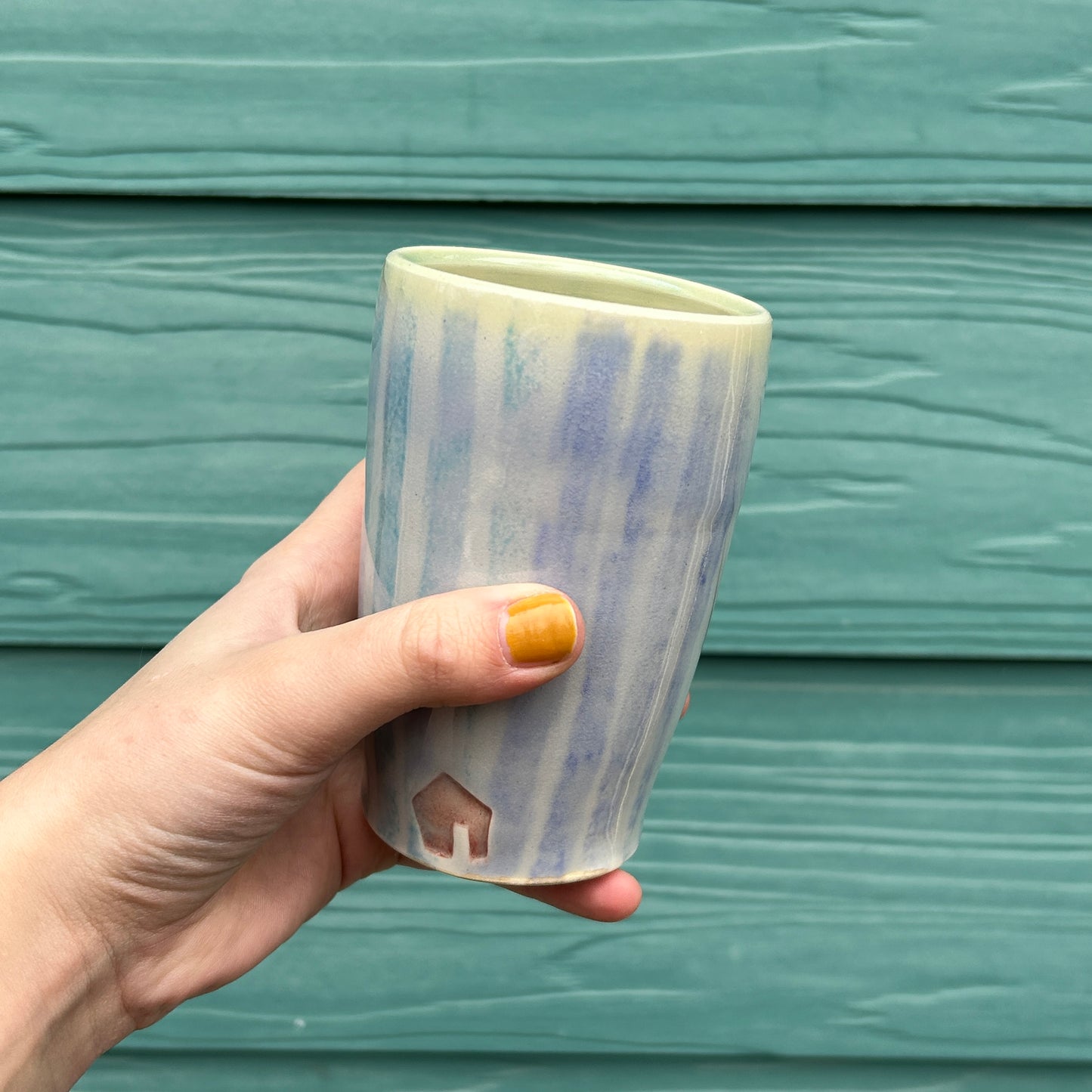 Kerry Steinberg Watercolor Stripes Tumbler