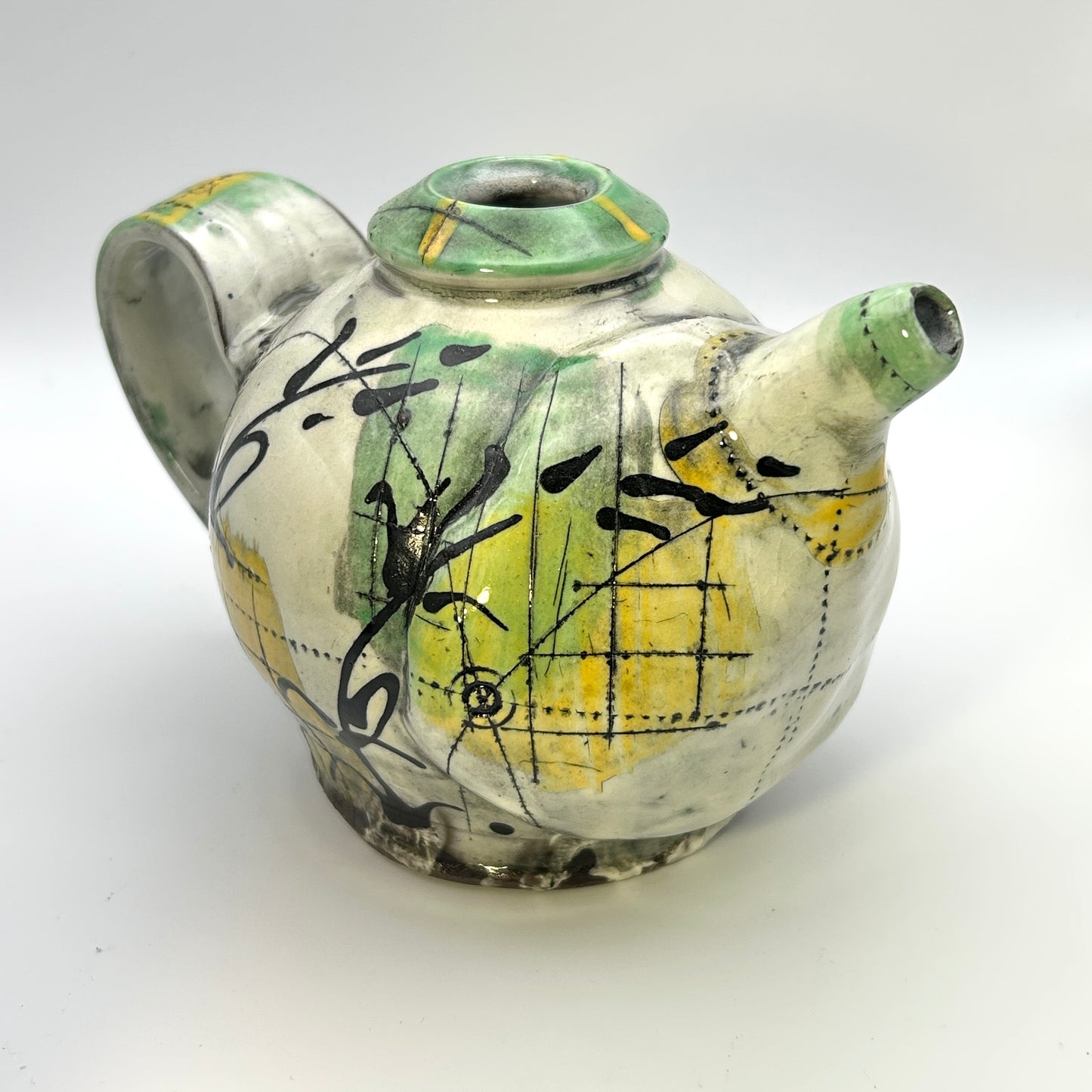 Brandon Bishop Green and Gold Pouring Bottle